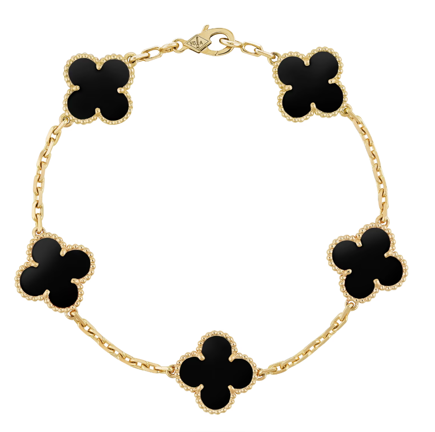 Pulsera Clover Onyx