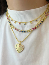 Cargar imagen en el visor de la galería, Collar rainbow heart
