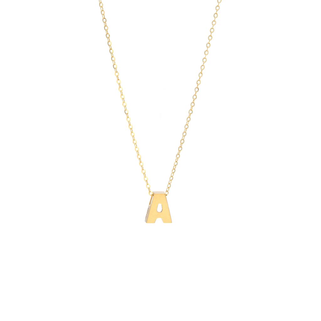 Iniciales oro amarillo 14k
