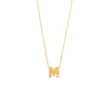 Cargar imagen en el visor de la galería, Iniciales oro amarillo 14k con diamante.
