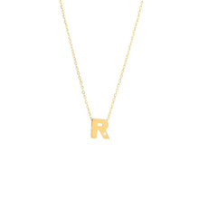 Cargar imagen en el visor de la galería, Iniciales oro amarillo 14k con diamante.

